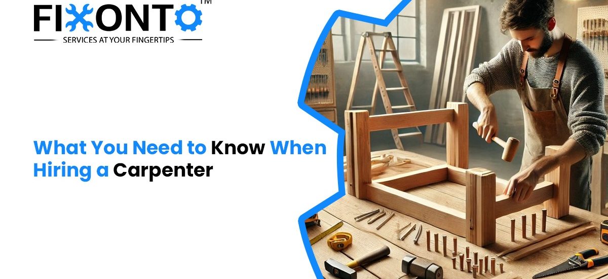 What You Need To Know When Hiring A Carpenter?